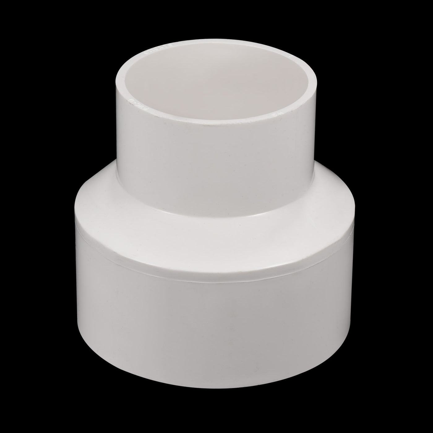 Harfington PVC Reducer Pipe Fitting 110x75mm, Straight Coupling Adapter Connector, White