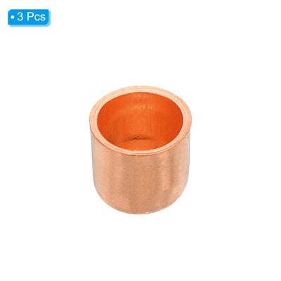 Harfington Copper Pipe End Cap, Copper Fitting Cap Sweat Plug Solder Connection for Plumbing HVAC Air Conditioner