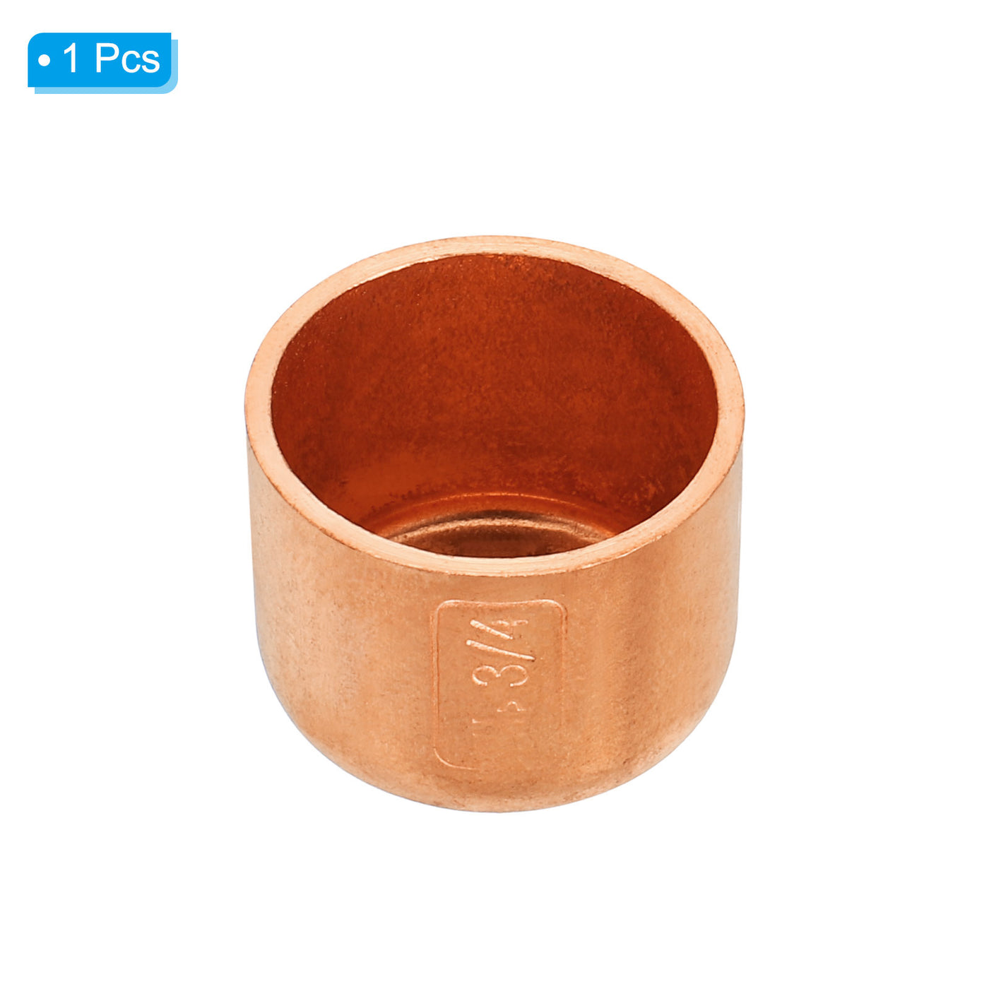 Harfington 3/4 Inch ID Copper Pipe End Cap, Copper Fitting Cap Sweat Plug Solder Connection for Plumbing HVAC Air Conditioner