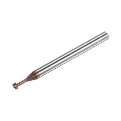 Harfington 3mm x 1.5mm Titanium Coated Carbide T Slot End Mill Cutter for Stainless Steel