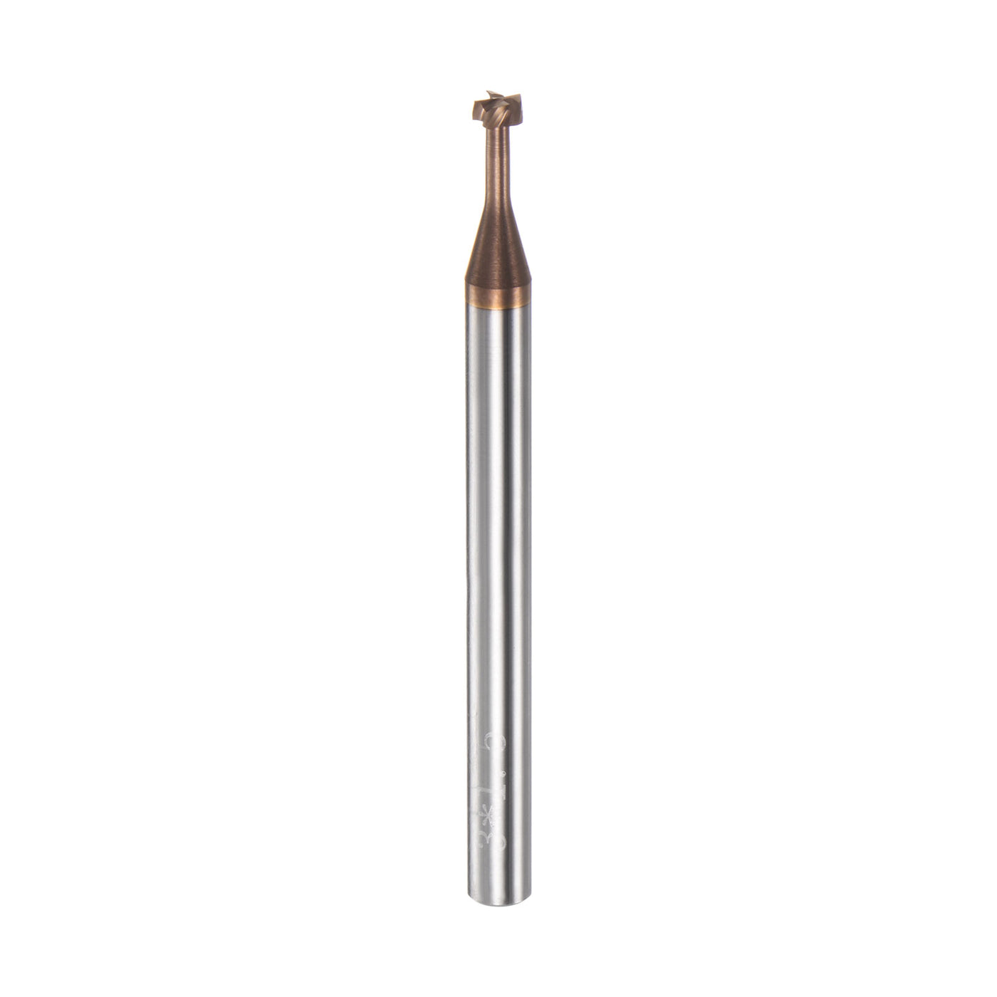 Harfington 3mm x 1.5mm Titanium Coated Carbide T Slot End Mill Cutter for Stainless Steel