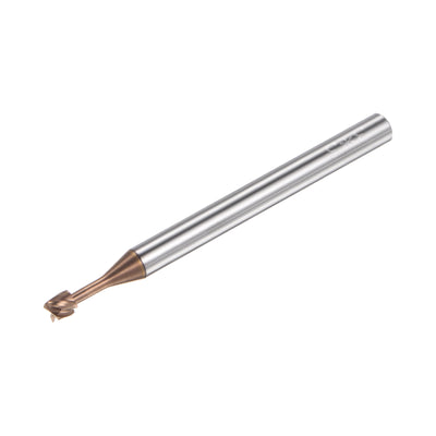 Harfington 3mm x 3mm Titanium Coated Carbide T Slot End Mill Cutter for Stainless Steel