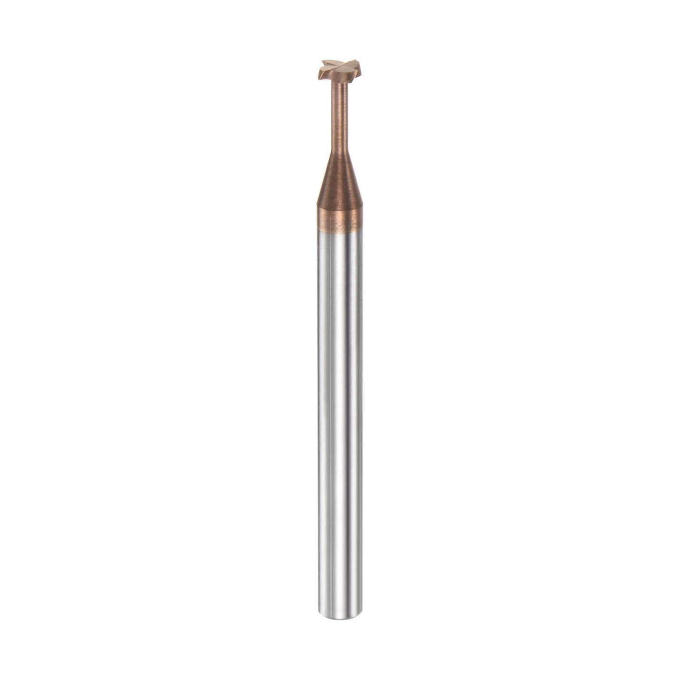 Harfington 4mm x 1mm Titanium Coated Carbide T Slot End Mill Cutter for Stainless Steel