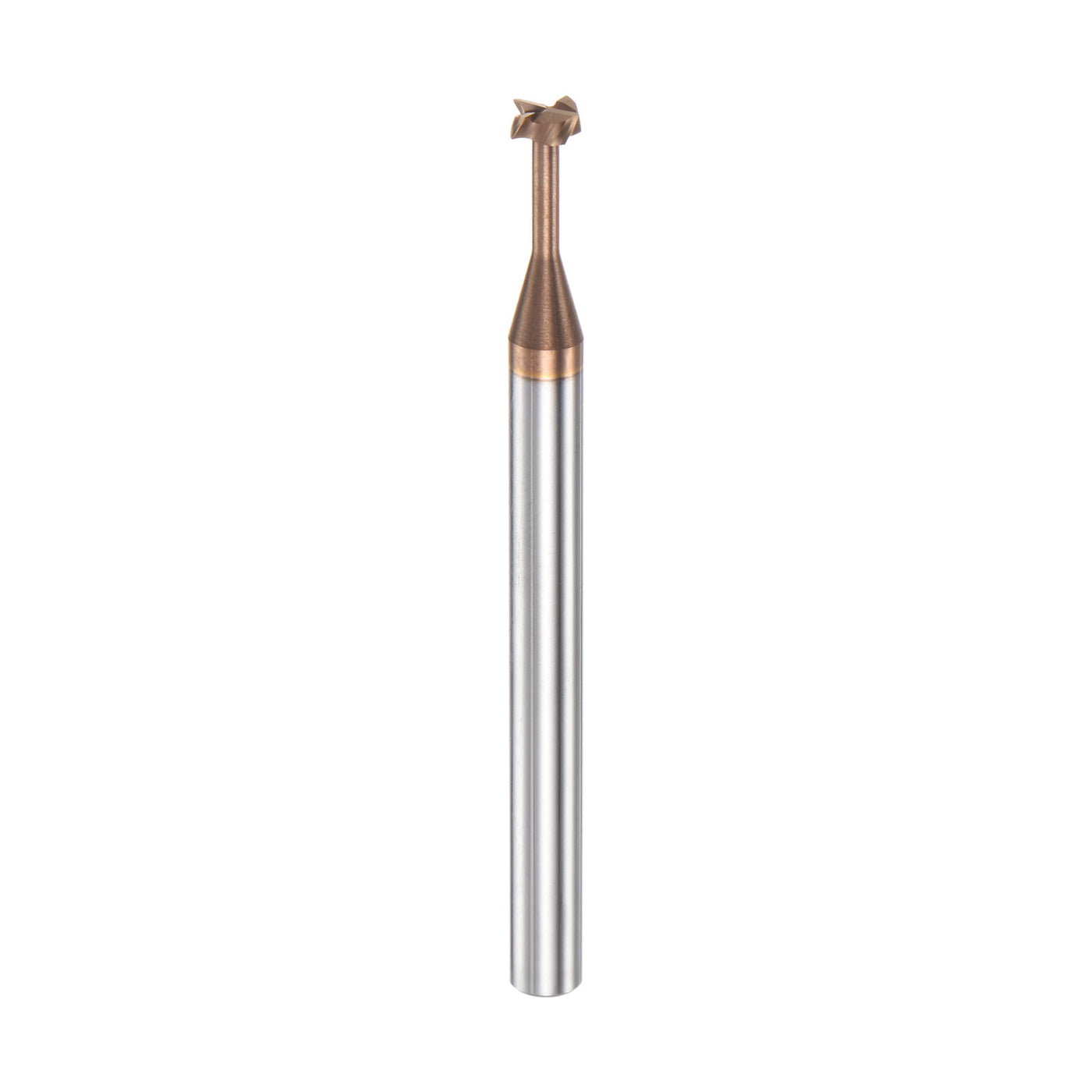 Harfington 4mm x 1.5mm Titanium Coated Carbide T Slot End Mill Cutter for Stainless Steel