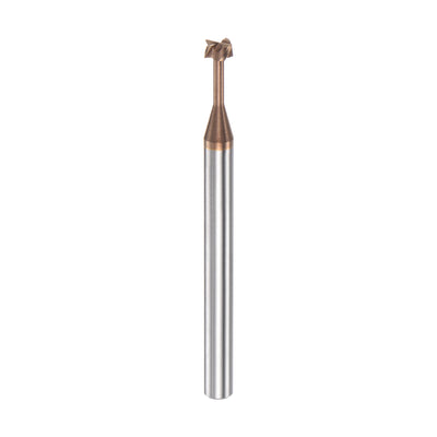 Harfington 4mm x 2mm Titanium Coated Carbide T Slot End Mill Cutter for Stainless Steel