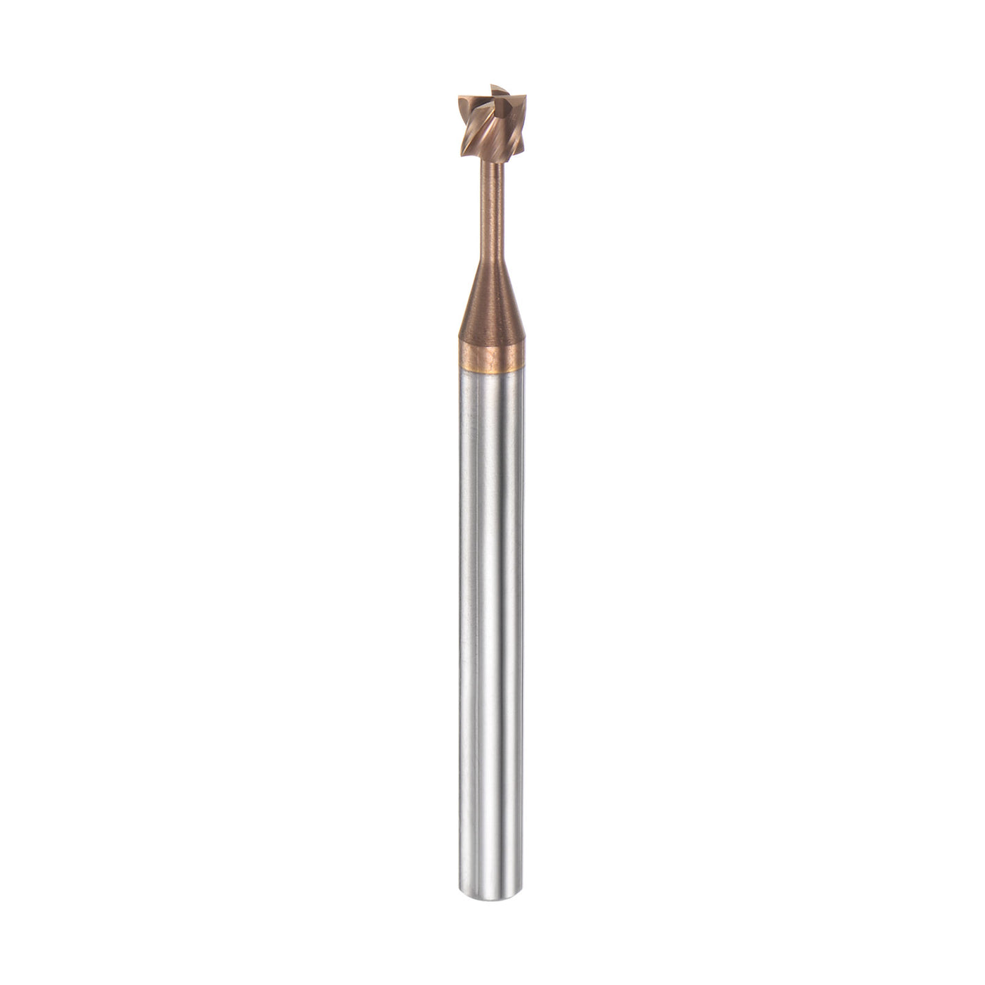 Harfington 4mm x 3.5mm Titanium Coated Carbide T Slot End Mill Cutter for Stainless Steel