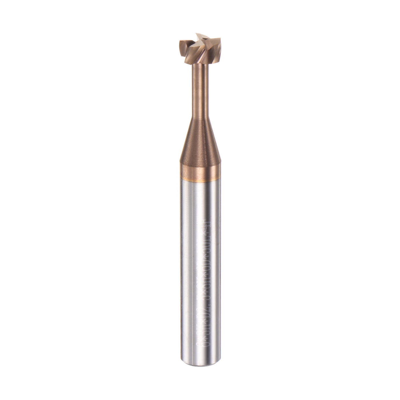 Harfington 6mm x 3mm Titanium Coated Carbide T Slot End Mill Cutter for Stainless Steel