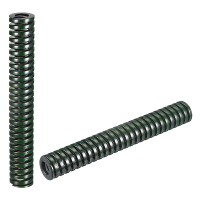 Harfington Uxcell 3D Printer Die Spring, 2pcs 25mm OD 175mm Long Spiral Stamping Compression Green