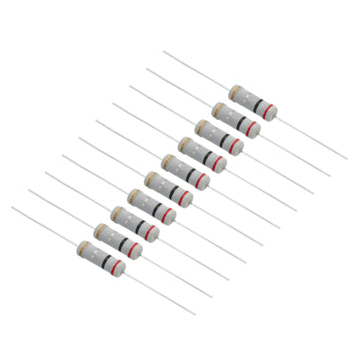 Harfington 3Watt 0.2 Ohm Carbon Film Resistor, 20 Pcs 5% Tolerance Resistors Axial Lead Colored Ring for DIY Projects and Experiments