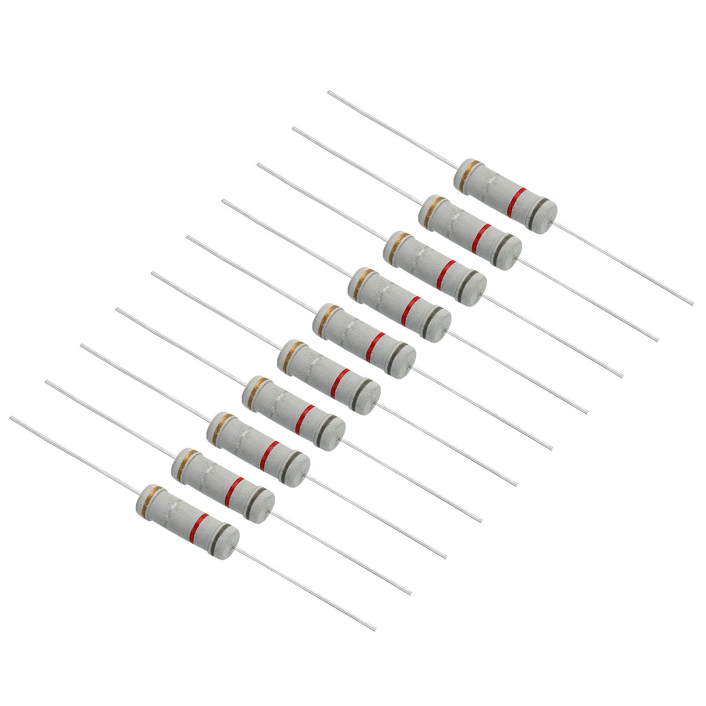 Harfington 3Watt 0.82 Ohm Carbon Film Resistor, 20 Pcs 5% Tolerance Resistors Axial Lead Colored Ring for DIY Projects and Experiments