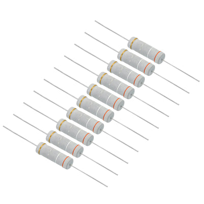 Harfington 5Watt 0.39 Ohm Carbon Film Resistor, 20 Pcs 5% Tolerance Resistors Axial Lead Colored Ring for DIY Projects and Experiments