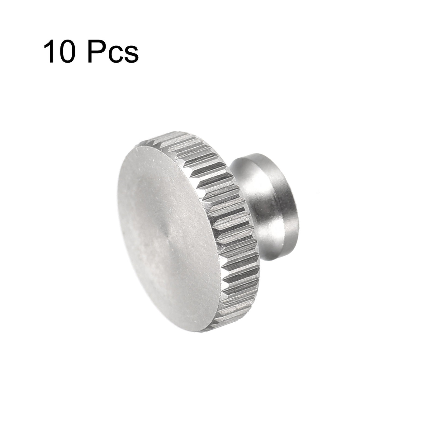 uxcell Uxcell Knurled Thumb Nuts, 10pcs M3 x D11mm x H7mm 304 Stainless Steel Blind Hole Nuts