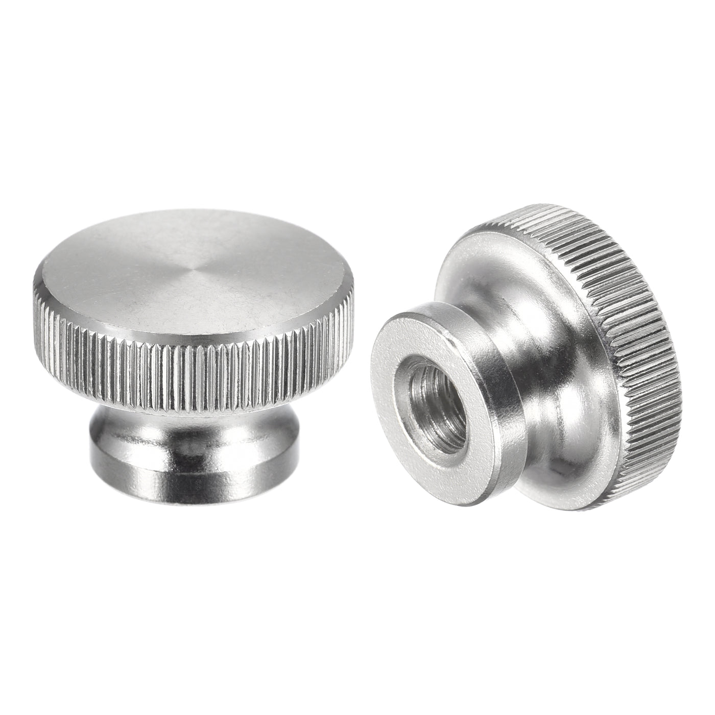 uxcell Uxcell Knurled Thumb Nuts, 2pcs M10 x D30mm x H20mm 304 Stainless Steel Blind Hole Nuts