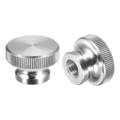 Harfington Uxcell Knurled Thumb Nuts, 2pcs M10 x D30mm x H20mm 304 Stainless Steel Blind Hole Nuts