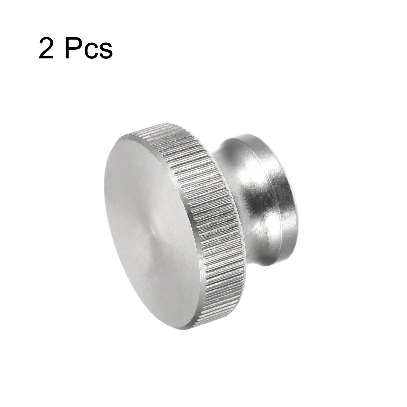 uxcell Uxcell Knurled Thumb Nuts, 2pcs M12 x D30mm x H20mm 304 Stainless Steel Blind Hole Nuts
