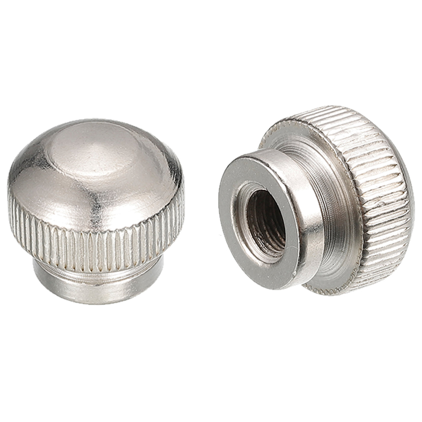 uxcell Uxcell Knurled Thumb Nuts,Carbon Steel Knurled Nut with Collar High Head Blind Hole Knurled Thumb Nuts