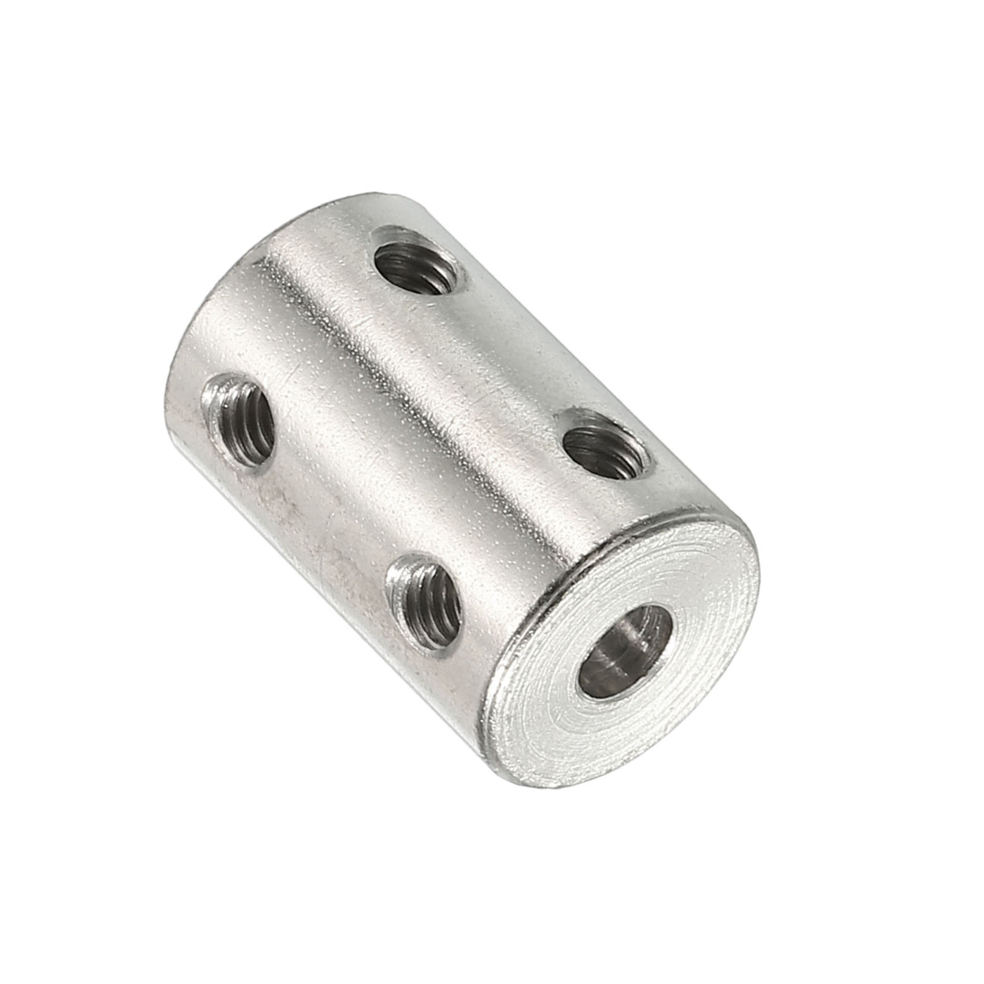 Harfington Shaft Coupler L22xD14 4-6mm Stainless Steel W Screw Silver 4Pack