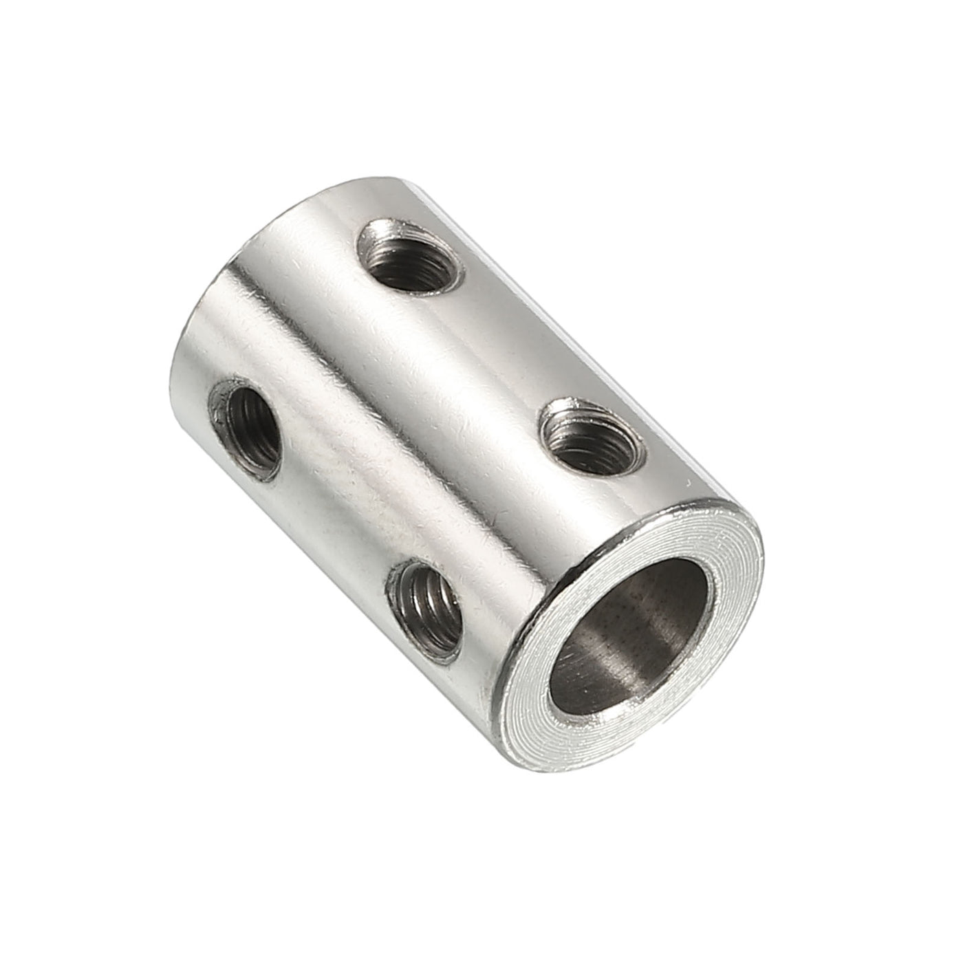 Harfington Shaft Coupler L22xD14 5mm to 8mm Stainless Steel W Screw Silver 4Pack