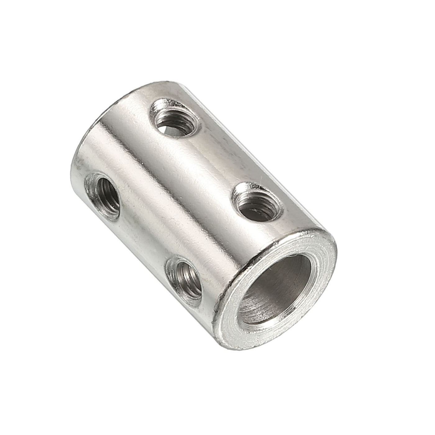 Harfington Shaft Coupler L22xD14 8mm Stainless Steel W Screw Silver 4Pack
