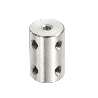 Harfington Shaft Coupler L22xD14 3.17mm Stainless Steel W Screw,Wrench Silver