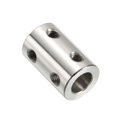 Harfington Shaft Coupler L22xD14 5mm to 8mm Stainless Steel W Screw,Wrench Silver