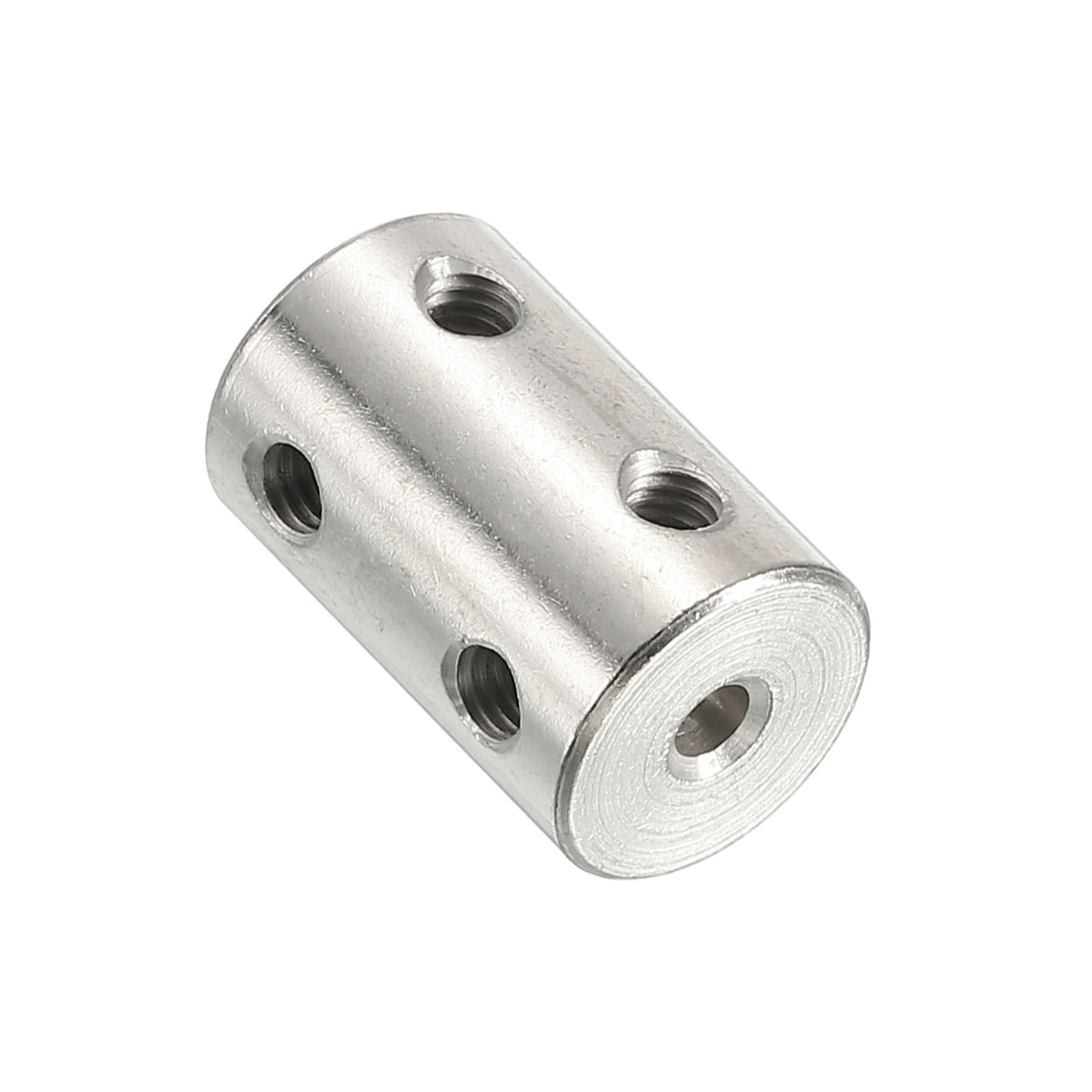 Harfington Shaft Coupler L22xD14 3.17mm Stainless Steel W Screw,Wrench Silver 2Pcs
