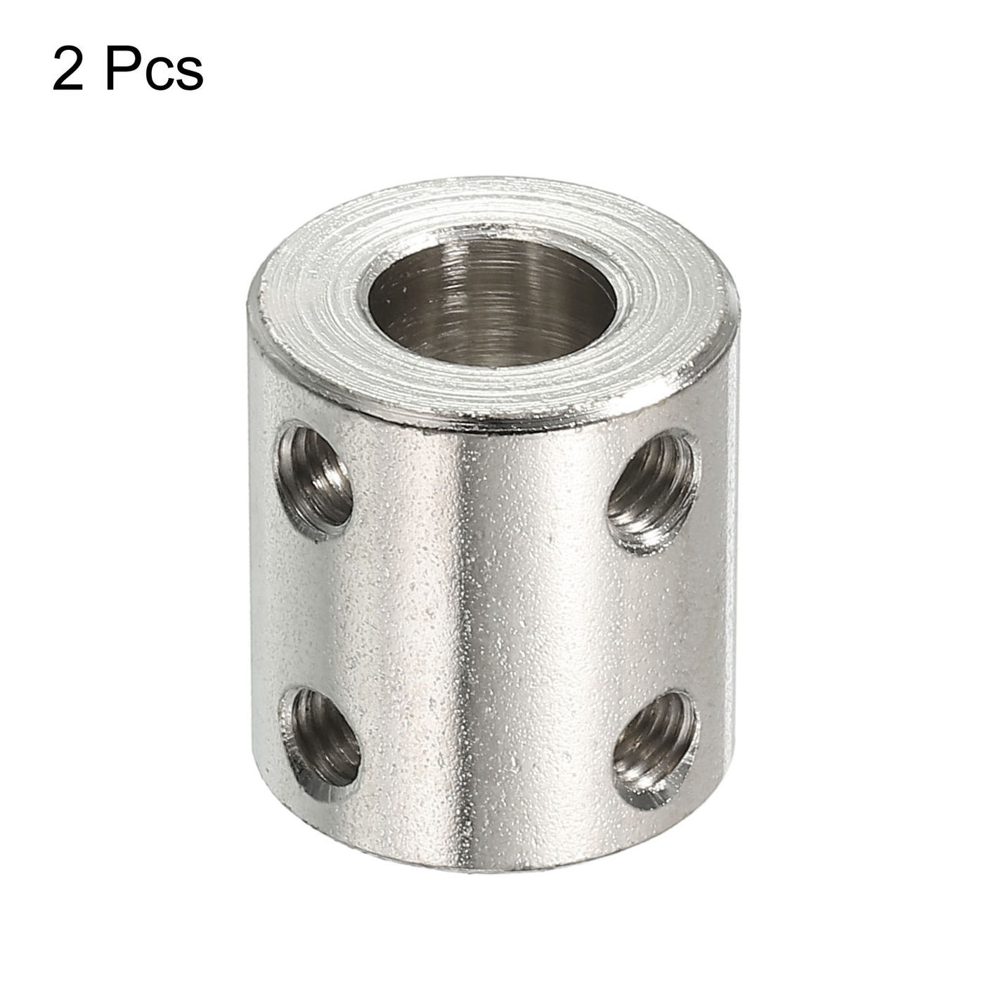 Harfington Shaft Coupler L22xD20 10mm to 12mm Stainless Steel W Screw,Wrench Silver 2Pcs