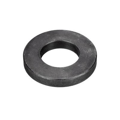 Harfington Uxcell Carbon Steel Flat Washer, Black Oxidized Grade 8.8 Alloy Steel Ultra Thick Fasteners for Mechanical Industry, Automotive