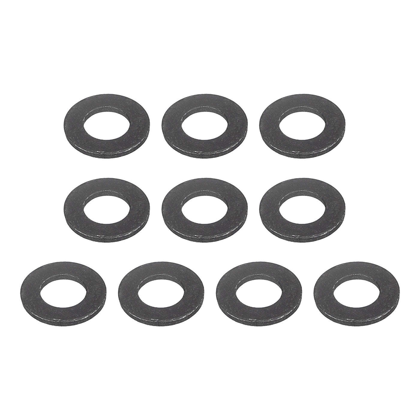 uxcell Uxcell M8 Carbon Steel Flat Washer 10pcs 8.4x16x1.5mm Grade 8.8 Alloy Steel Fasteners
