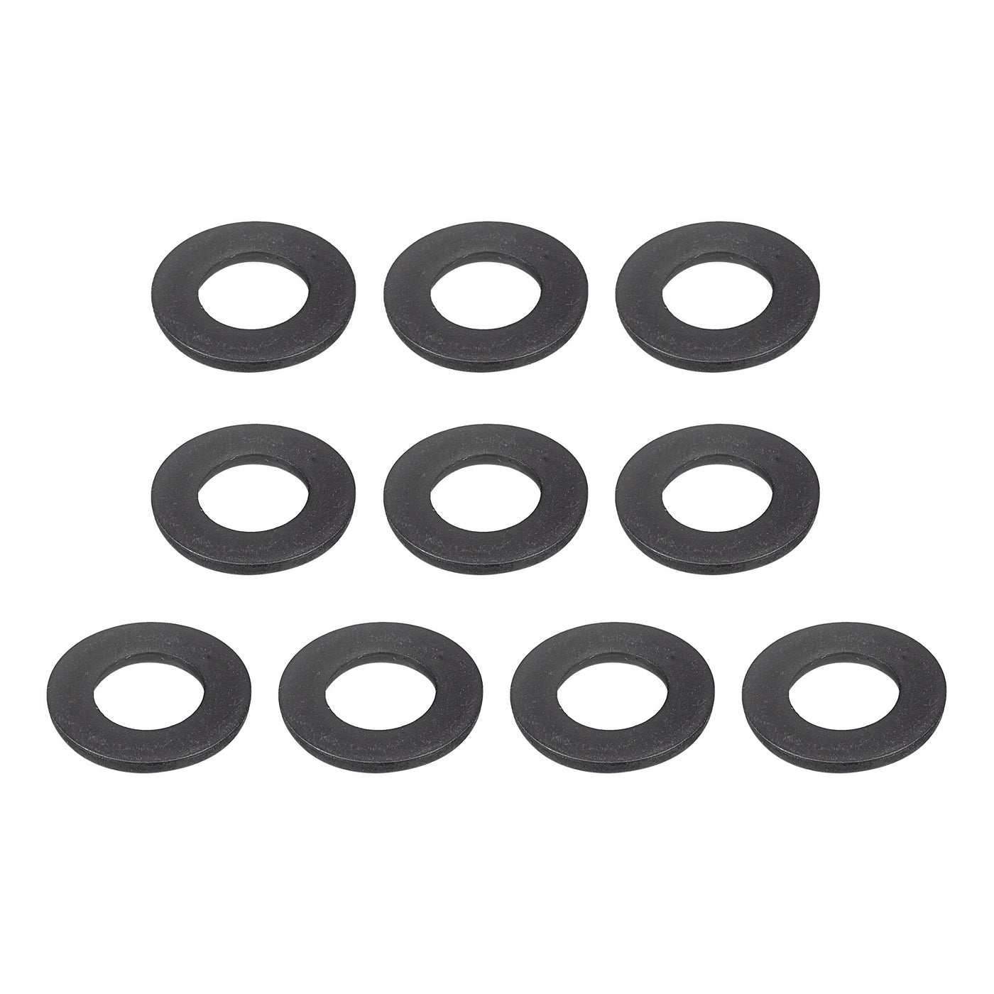 uxcell Uxcell M10 Carbon Steel Flat Washer 25pcs 10.5x20x2mm Grade 8.8 Alloy Steel Fasteners