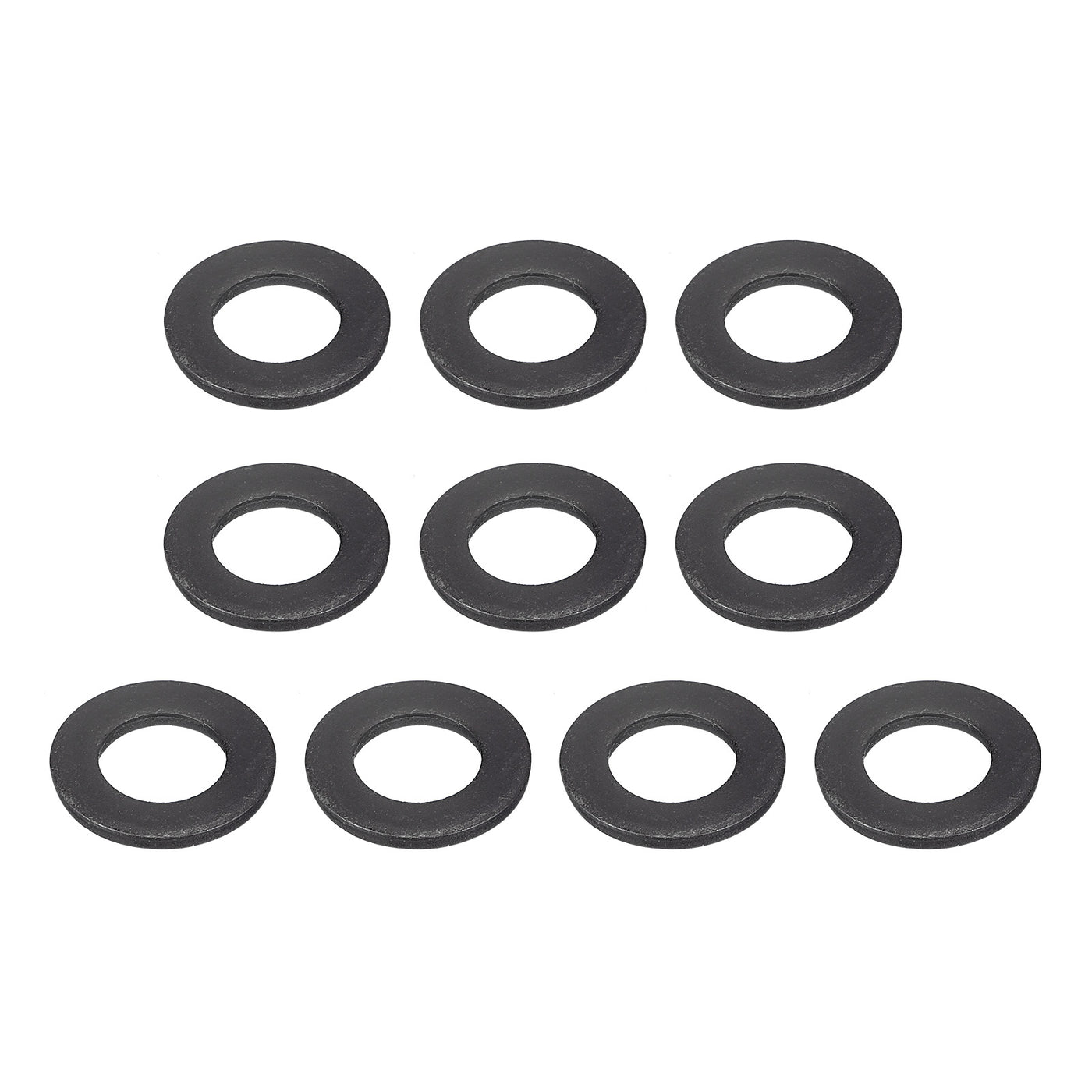 uxcell Uxcell M12 Carbon Steel Flat Washer 10pcs 13x23.5x2.4mm Grade 8.8 Alloy Steel Fasteners