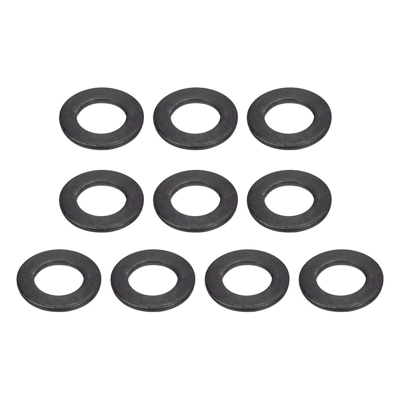 uxcell Uxcell M16 Carbon Steel Flat Washer 10pcs 17x29.5x2.8mm Grade 8.8 Alloy Steel Fasteners