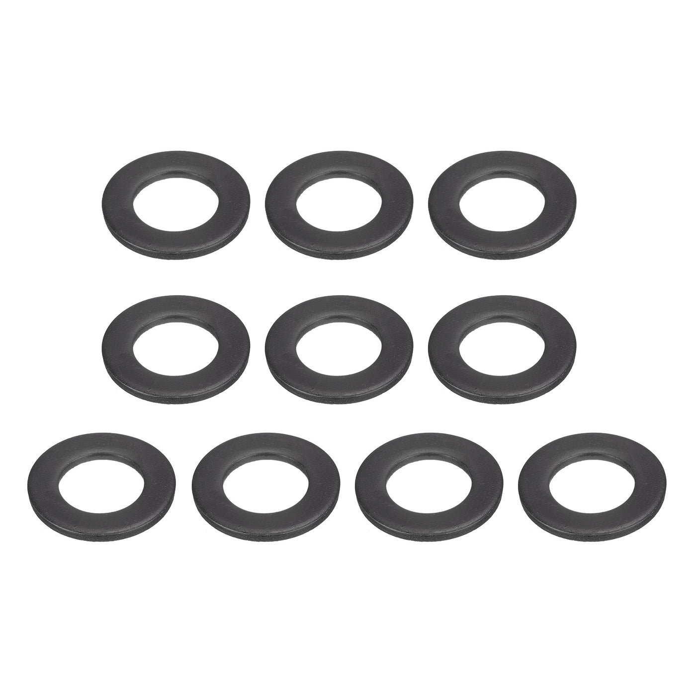 uxcell Uxcell M18 Carbon Steel Flat Washer 10pcs 19x33.7x2.8mm Grade 8.8 Alloy Steel Fasteners