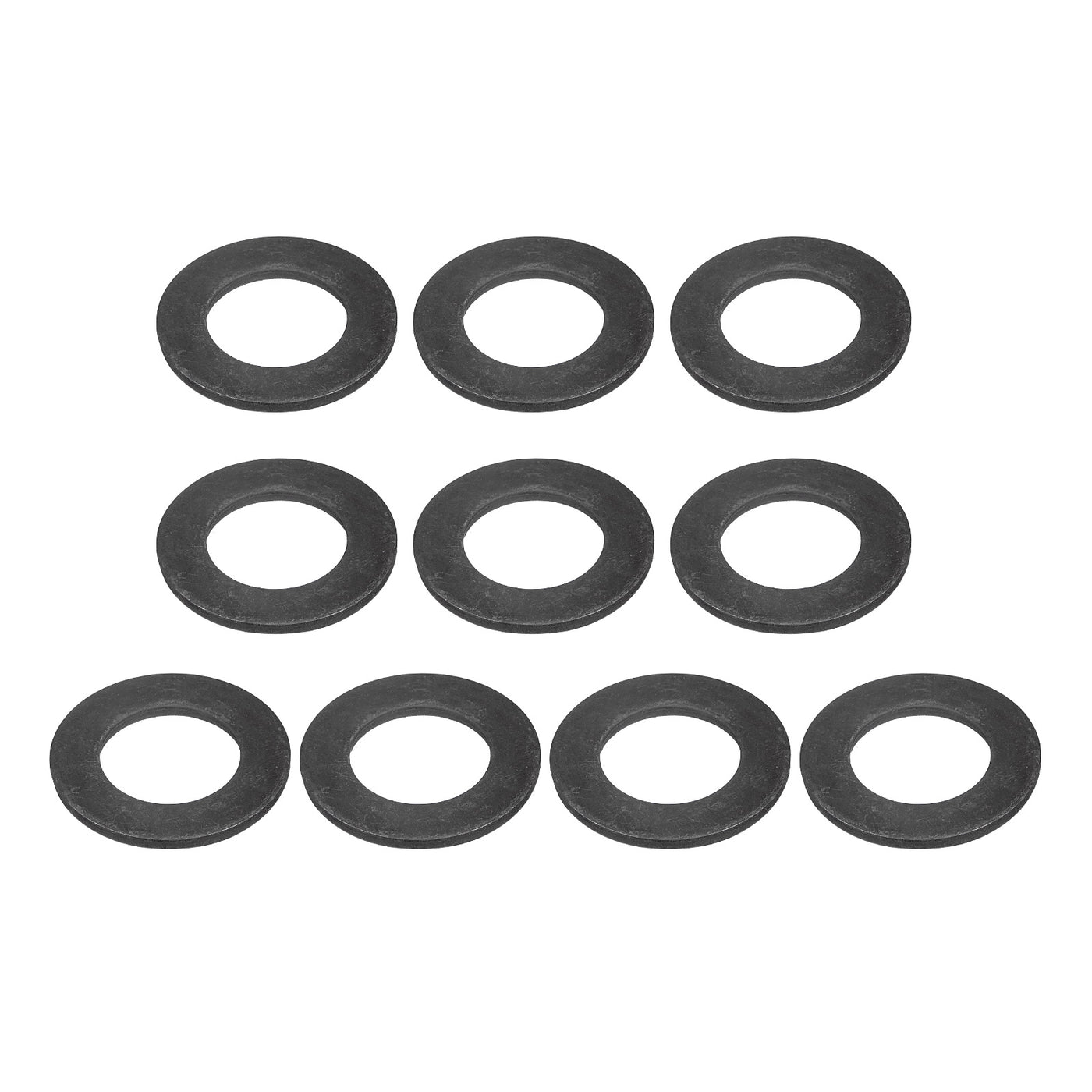 uxcell Uxcell M20 Carbon Steel Flat Washer 10pcs 21x36.5x2.8mm Grade 8.8 Alloy Steel Fasteners