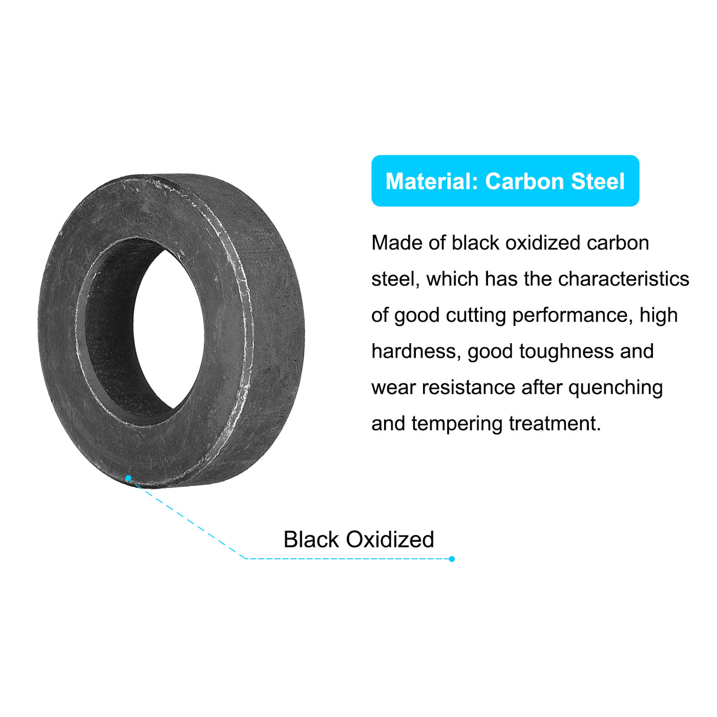 uxcell Uxcell M22 Carbon Steel Flat Washer 23x42x11mm Grade 8.8 Alloy Steel Fasteners