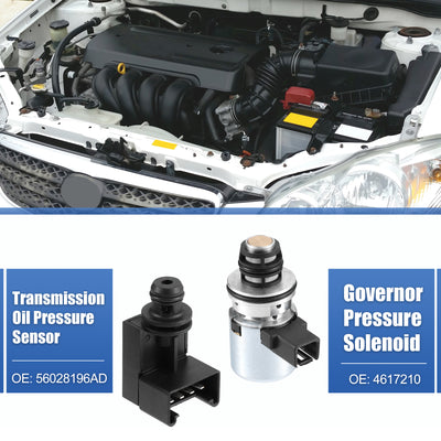 Harfington Car Transmission Pressure Sensor Governor Pressure Solenoid Kit 4617210 56028196AD for Dodge Dakota Durango for Ram 1500 2500 3500 for Jeep