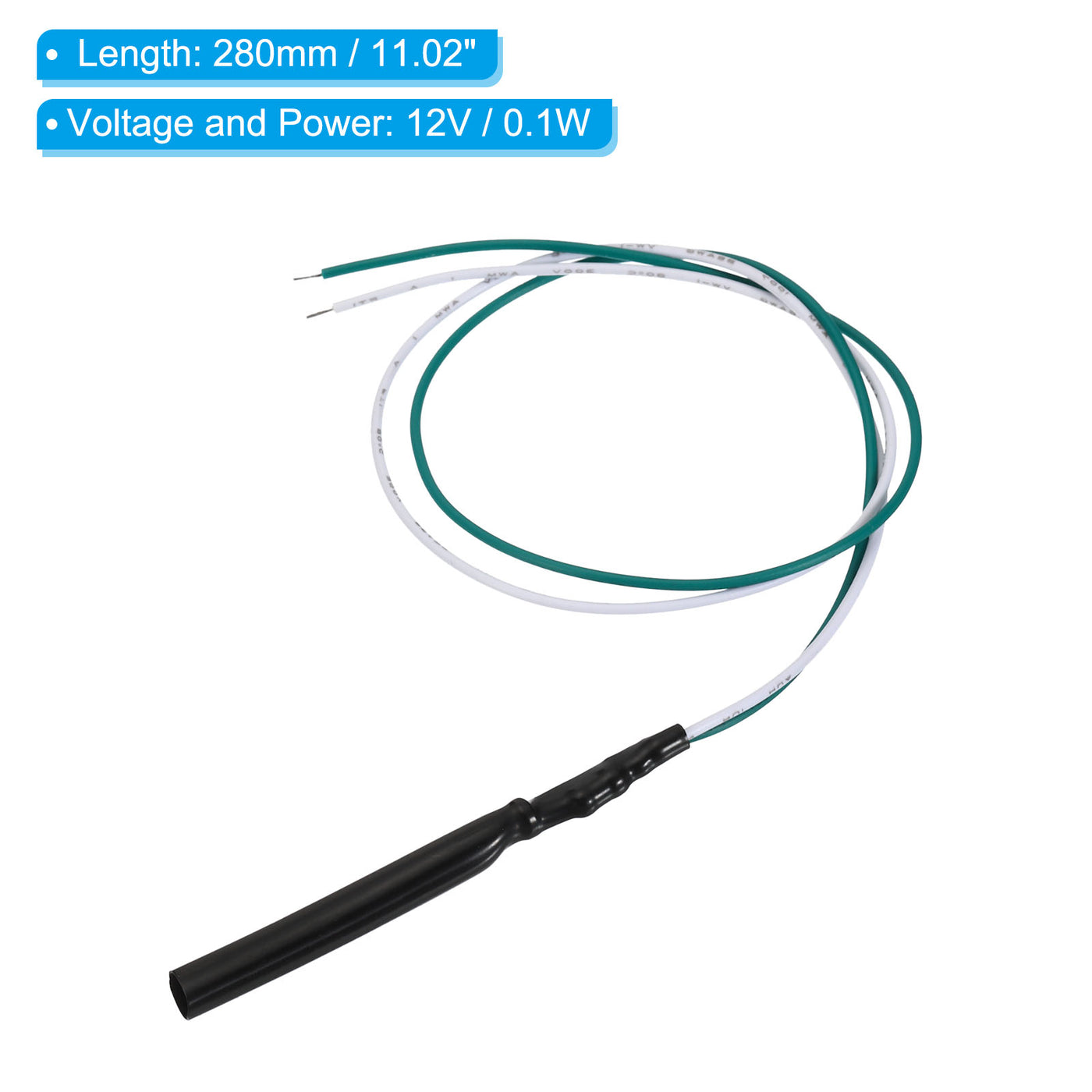Harfington 2.5mm 5m PMMA Side Glow Fiber Optic Cable Kit, with LED Illuminator 12V 0.1W Testing Light Source Decoration for Home DIY Lighting