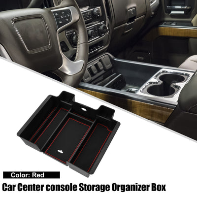 Harfington Center Console Tray Panels Organizer Armrest Organizer Box Full Size for Chevy Silverado 2019-2022 for GMC Sierra 1500 2019-2022 ABS