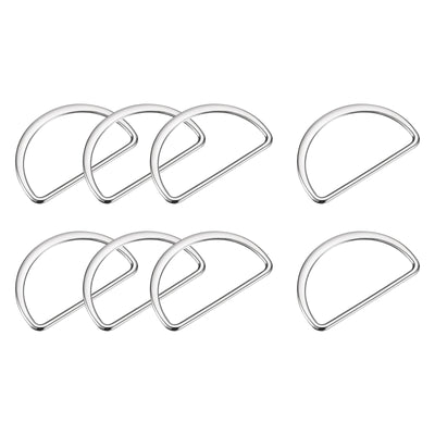 Harfington Uxcell Metal D-rings Buckle, Welded D-Rings Buckle for Webbing Sewing Clothing Straps Bags Belt DIY Accessories