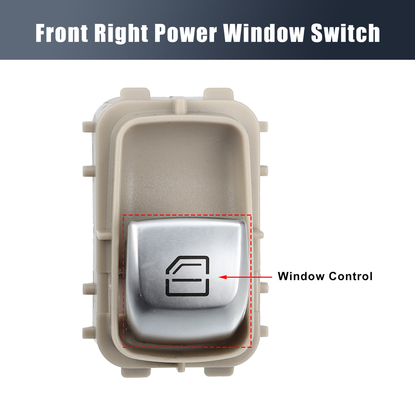 X AUTOHAUX Front Right Power Window Switch A2059051513 A2057371000 A22290522039051 for Mercedes-Benz C300 C400 C43 C63 GLC300 GLC350e GlC63 2015-2020 Beige