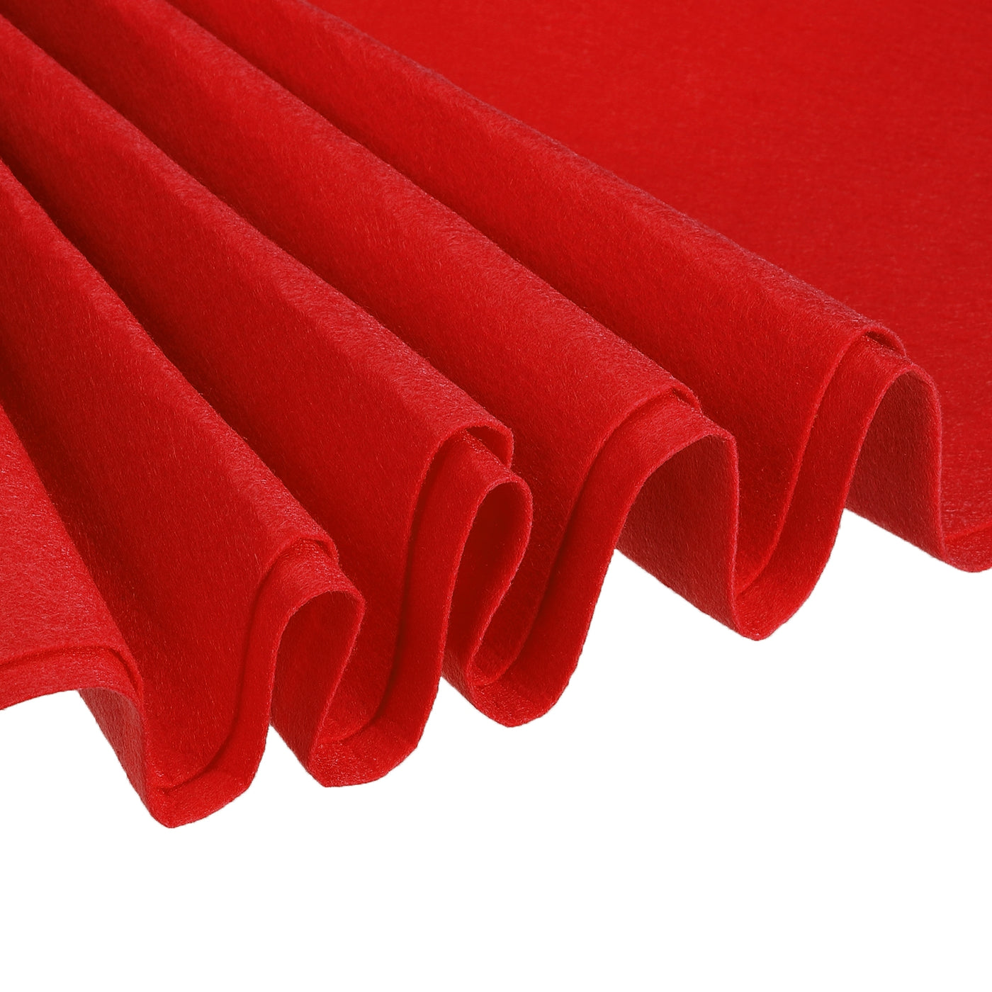 Harfington Acrylic Soft Felt Fabric Sheets Fiber Sheet Red 39x39 Inch 1mm Thick