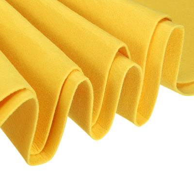 Harfington Acrylic Soft Felt Fabric Sheets Fiber Sheet Yellow 70x39 Inch 2mm Thick
