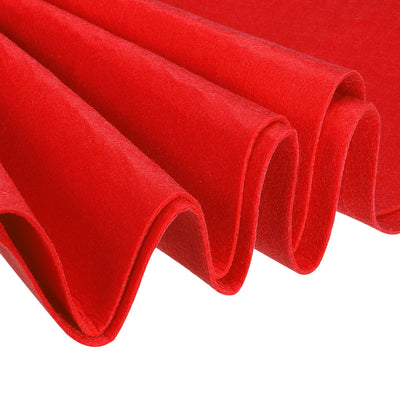 Harfington Acrylic Soft Felt Fabric Sheets Fiber Sheet Red 70x39 Inch 2mm Thick