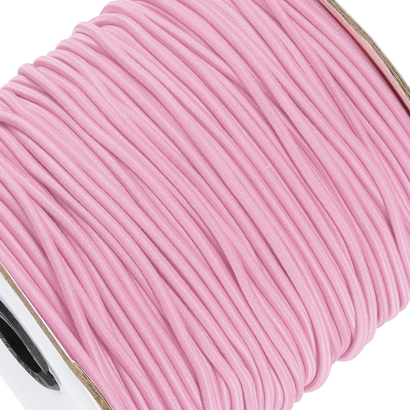 Harfington Elastic Cord Heavy Stretch String Rope 2.5mm 109 Yards for Crafting DIY Sewing Hook Straps Camping Tie Down Strap Pink