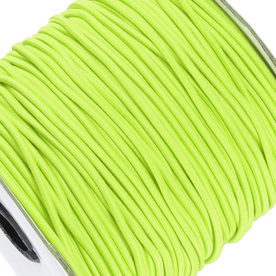 Harfington Elastic Cord Heavy Stretch String Rope 2.5mm 109 Yards for Crafting DIY Sewing Hook Straps Camping Tie Down Strap Light Green