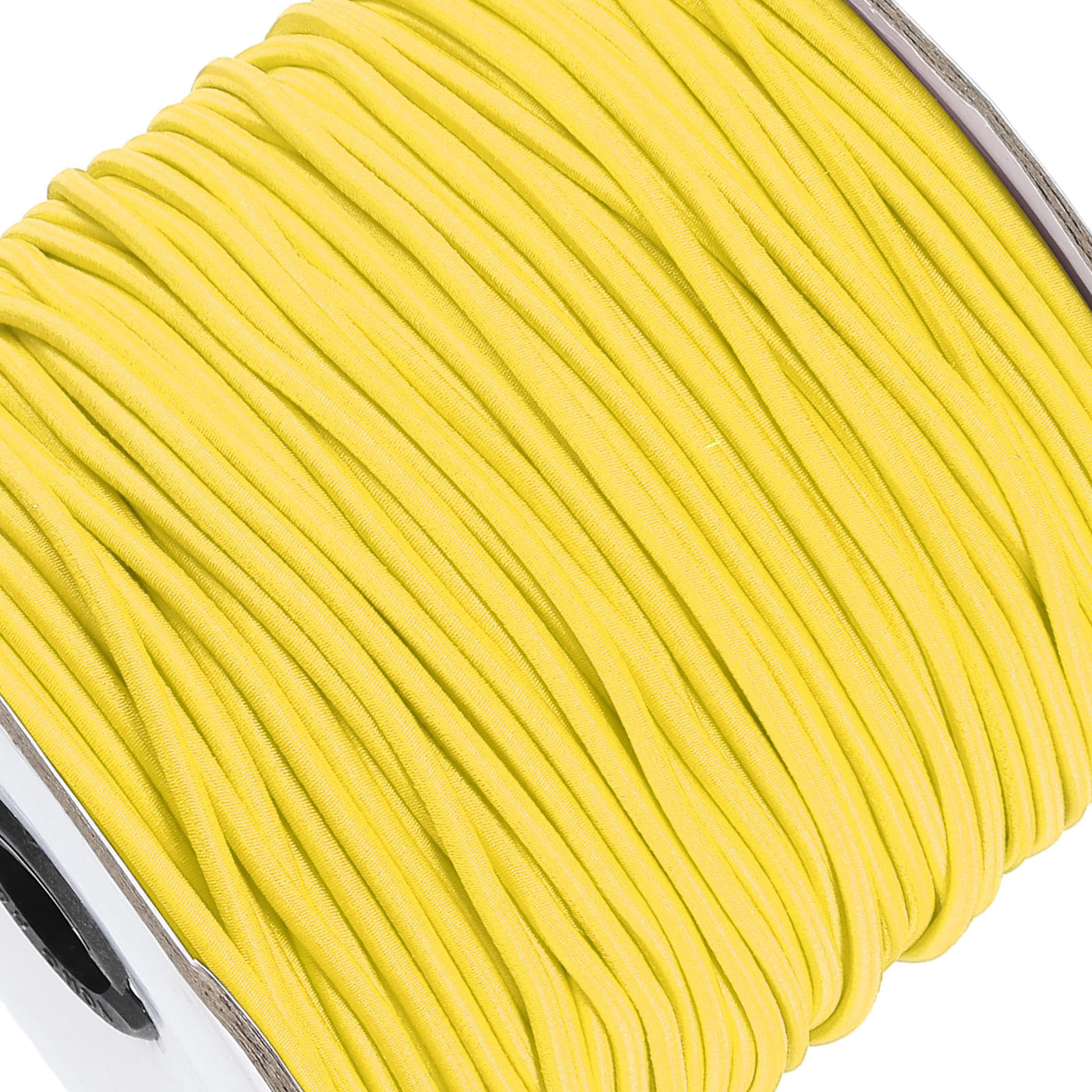 Harfington Elastic Cord Heavy Stretch String Rope 2.5mm 109 Yards for Crafting DIY Sewing Hook Straps Camping Tie Down Strap Yellow