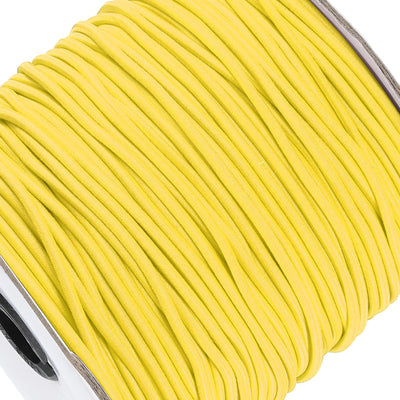 Harfington Elastic Cord Heavy Stretch String Rope 2.5mm 109 Yards for Crafting DIY Sewing Hook Straps Camping Tie Down Strap Yellow