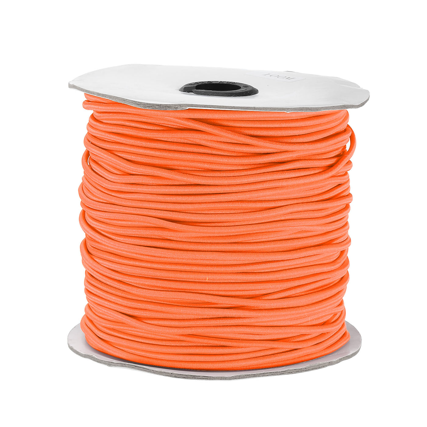 Harfington Elastic Cord Heavy Stretch String Rope 2.5mm 109 Yards for Crafting DIY Sewing Hook Straps Camping Tie Down Strap Orange