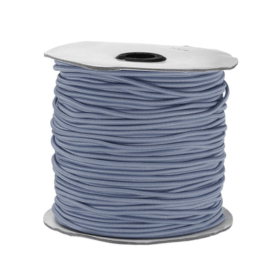 Harfington Elastic Cord Heavy Stretch String Rope 2.5mm 109 Yards for Crafting DIY Sewing Hook Straps Camping Tie Down Strap Grey