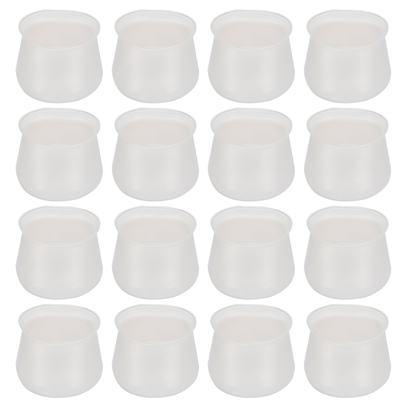 uxcell Uxcell Chair Leg Floor Protectors, 16Pcs 38mm/ 1.5" Silicone Chair Leg Cover Caps for Hardwood Floors (Transparent)